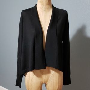LOFT  black open front cardigan